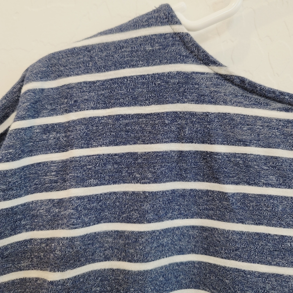 St John's Bay Stripe "Less Monday More Weekend" Graphic Print T-shirt Size Large - Picture 6 of 6